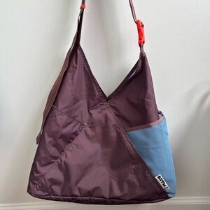 Baboon to the Moon Triangle Crossbody Tote